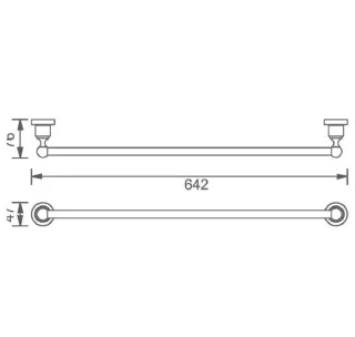 Полотенцедержатель Aquanet 189259 бронза